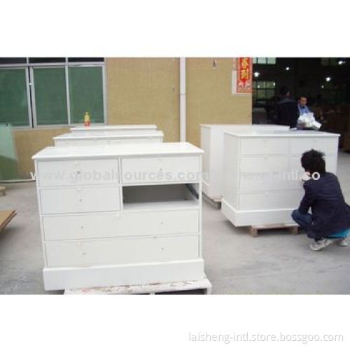 Chest of Drawers, White Paint, Made of MDF